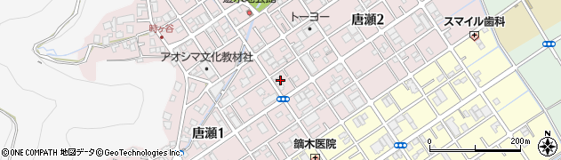 静岡県静岡市葵区唐瀬周辺の地図