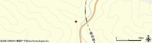 愛知県新城市川合一ツツ周辺の地図
