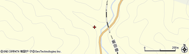 愛知県新城市川合（一ツツ）周辺の地図