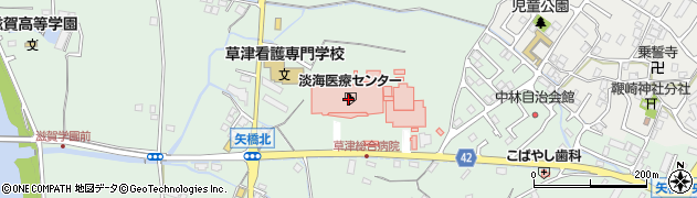 社会医療法人誠光会草津総合病院訪問看護ステーション周辺の地図