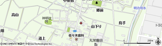 愛知県豊田市和会町山下り38周辺の地図