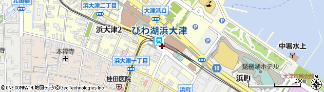 ニッポンレンタカーびわ湖浜大津営業所周辺の地図