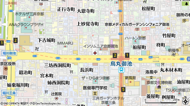 〒604-0022 京都府京都市中京区御池之町の地図