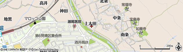 京都府亀岡市篠町山本上太田周辺の地図