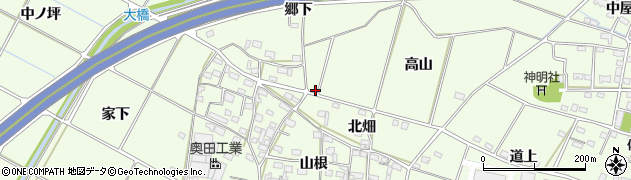 愛知県豊田市和会町（高山）周辺の地図