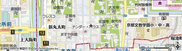 京都府京都市左京区和国町周辺の地図