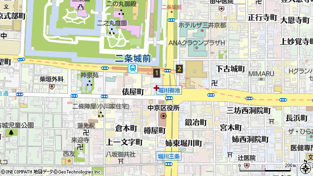 〒604-8302 京都府京都市中京区池元町の地図