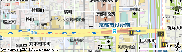 京都府京都市中京区上本能寺前町周辺の地図