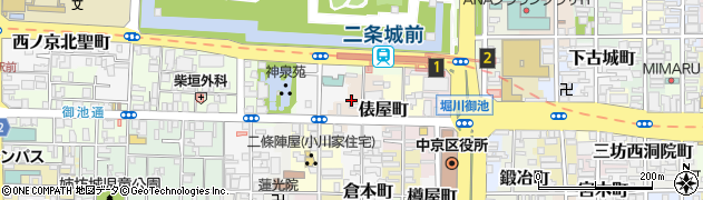 京都府京都市中京区織物屋町215周辺の地図