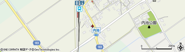 滋賀県蒲生郡日野町内池937-7周辺の地図