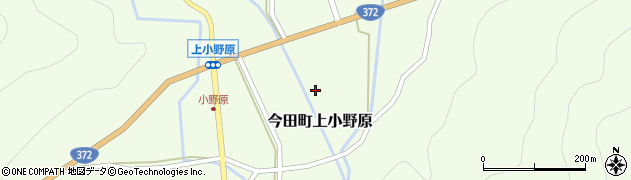 兵庫県丹波篠山市今田町上小野原周辺の地図