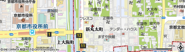 京都府京都市左京区新丸太町周辺の地図