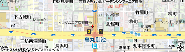 ハローワーク西陣・烏丸御池庁舎　早期就職支援センター・京都わかもの支援コーナー周辺の地図