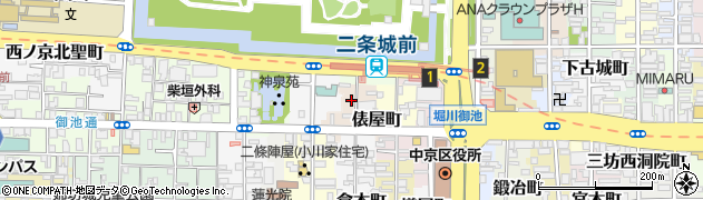 京都府京都市中京区織物屋町周辺の地図