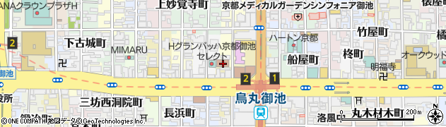 京都労働局職業安定部　地方訓練受講者支援室周辺の地図