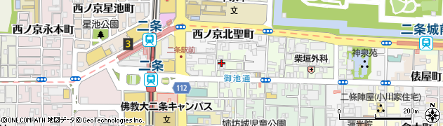 京都府京都市中京区西ノ京職司町54周辺の地図