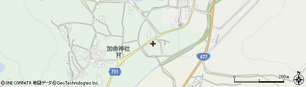 京都府亀岡市本梅町西加舎（出ノ前）周辺の地図