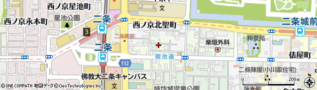 京都府京都市中京区西ノ京職司町52周辺の地図