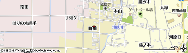 京都府亀岡市稗田野町天川周辺の地図