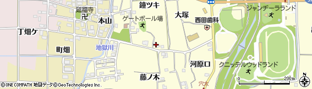 京都府亀岡市曽我部町穴太鐘ツキ2周辺の地図