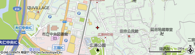 静岡県伊豆の国市田京110周辺の地図