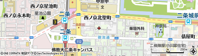 京都府京都市中京区西ノ京職司町41周辺の地図