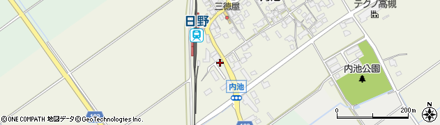 滋賀県蒲生郡日野町内池937-3周辺の地図
