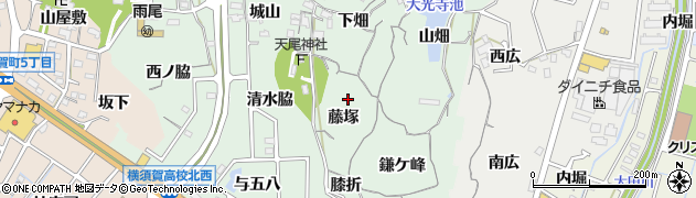 愛知県東海市大田町藤塚周辺の地図