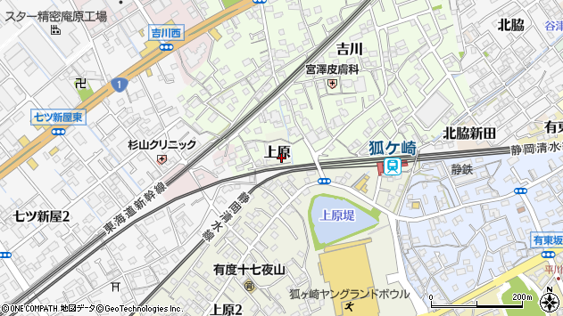 〒424-0871 静岡県静岡市清水区上原の地図