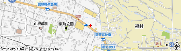 唐辛子菰野店周辺の地図