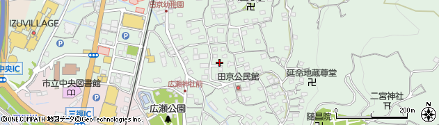 静岡県伊豆の国市田京361周辺の地図