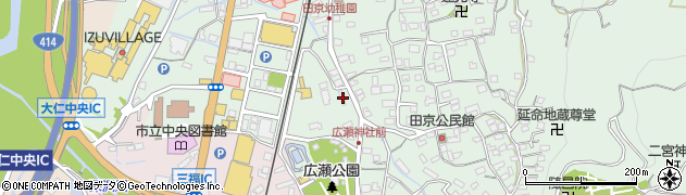 静岡県伊豆の国市田京100周辺の地図