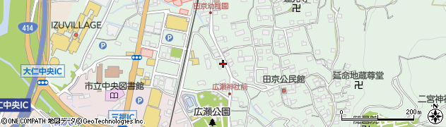 静岡県伊豆の国市田京101周辺の地図