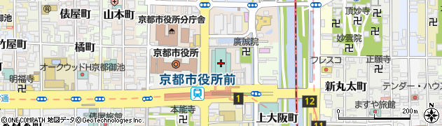 ホテルオークラ京都周辺の地図