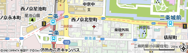 京都府京都市中京区西ノ京職司町32周辺の地図