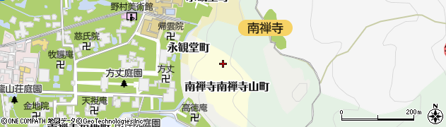 京都府京都市左京区南禅寺南禅寺山町周辺の地図
