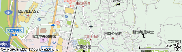 静岡県伊豆の国市田京348周辺の地図