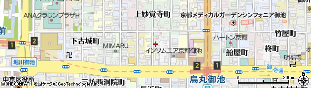 京都府京都市中京区下妙覚寺町195周辺の地図