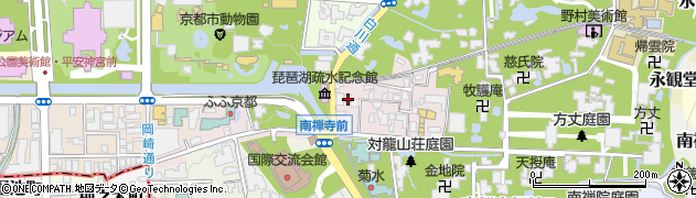 京都府京都市左京区南禅寺草川町周辺の地図
