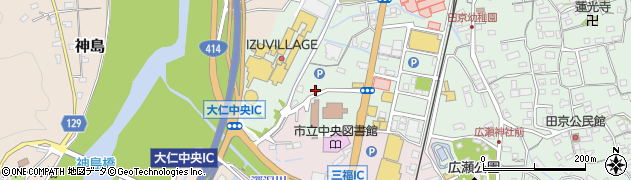 静岡県伊豆の国市田京172周辺の地図