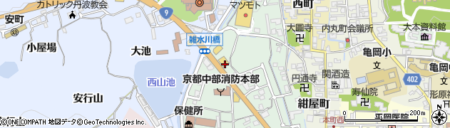 理容プラージュ亀岡店周辺の地図
