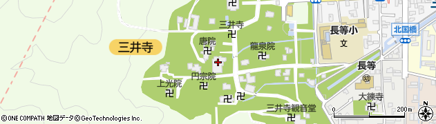 勧学院周辺の地図