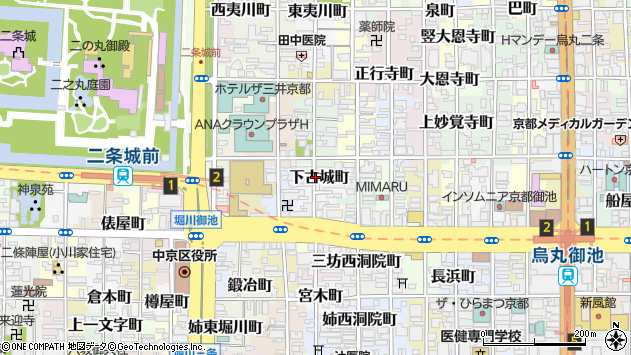 〒604-0044 京都府京都市中京区下古城町の地図