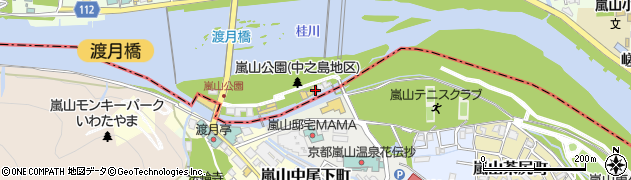 桜宿膳料理 京・嵐山 錦周辺の地図