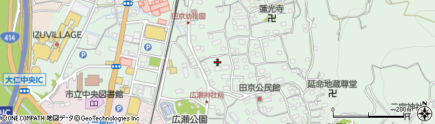 静岡県伊豆の国市田京351周辺の地図
