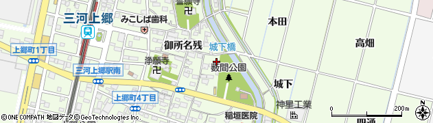 愛知県豊田市上郷町御所名残128周辺の地図