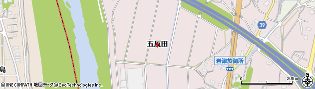 愛知県岡崎市仁木町（五反田）周辺の地図
