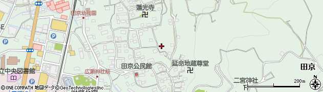 静岡県伊豆の国市田京523周辺の地図