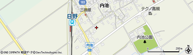 滋賀県蒲生郡日野町内池948周辺の地図
