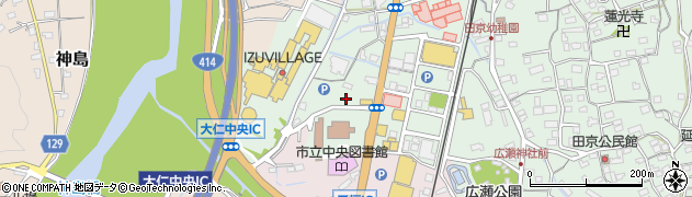 静岡県伊豆の国市田京167周辺の地図